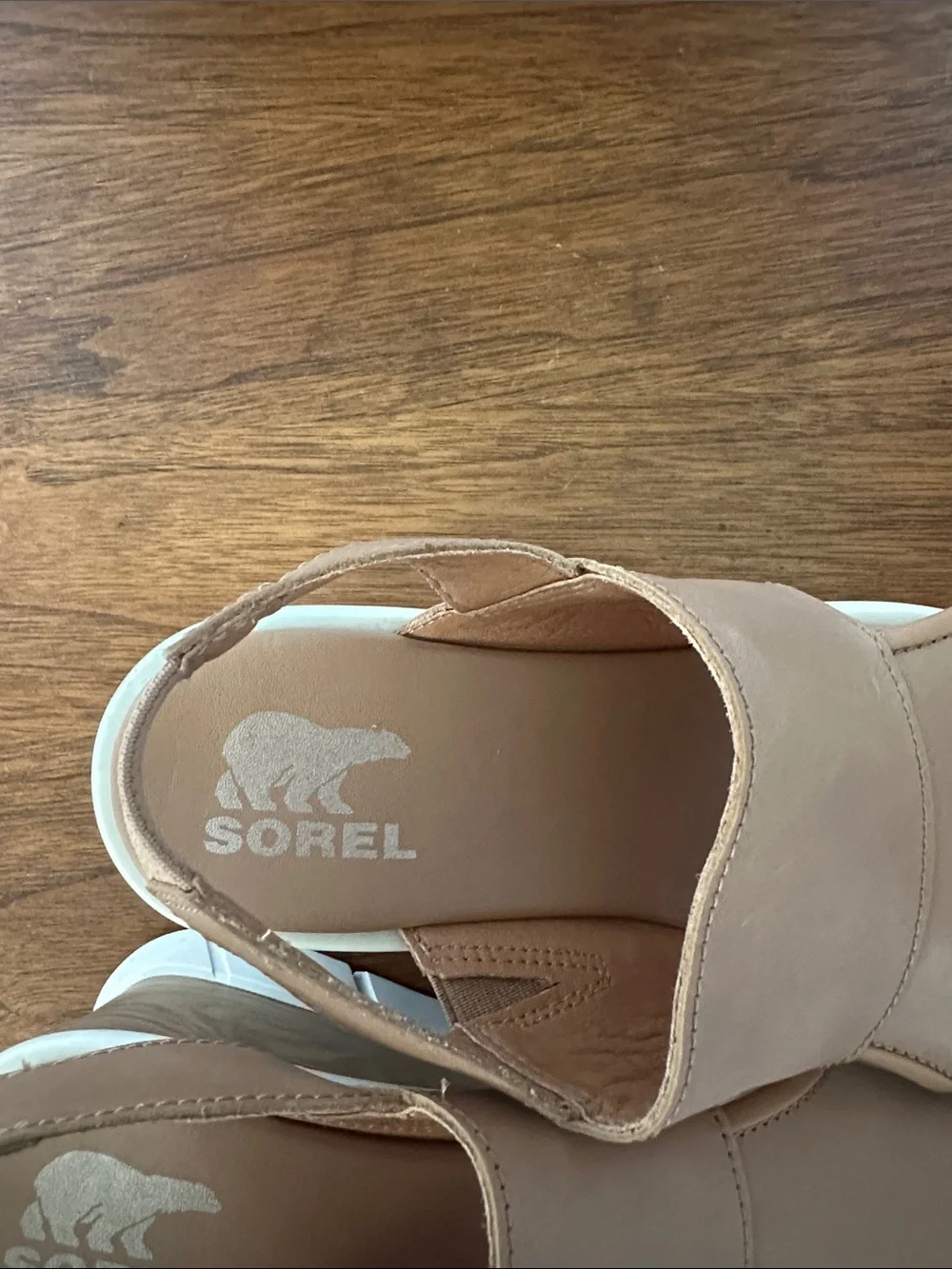 Sorel Joanie lll Women's Wedge Slingback Sandal in Tan